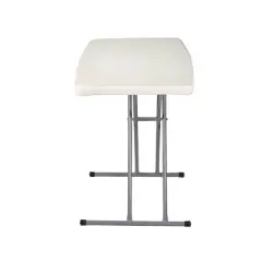 20"x30" Height Adjustable Personal Folding Card Table Speckled Gray - Hampden Furnishings