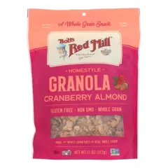 Bob's Red Mill Homestyle Cranberry Almond Granola - Case of 6/11 oz