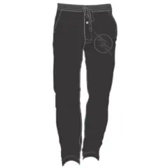 Flash Gray Superhero Logo Men's Black Sleep Pajama Pants