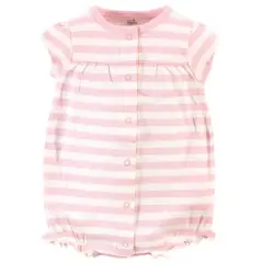 Touched by Nature Baby Girl Organic Cotton Rompers 3pk, Butterflies