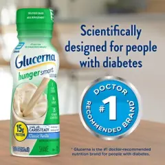 Glucerna Hunger Smart Diabetes Nutritional Shake, 10 fl oz, Homemade Vanilla, 6 Count