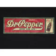 Dr Pepper Good For Life Vintage Ad Men's Black T-shirt