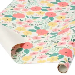 Floral Birthday Wrapping Paper - Spritz&trade;: Multicolor Botanical Gift Wrap, 90.4" x 30", Paper Material