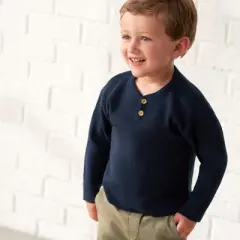 Gerber Infant and Toddler Boys' Henley Sweater