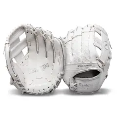 Franklin Sports Mesh 9.5" Teeball Mitt Set Right Hand Throw - White/Chrome
