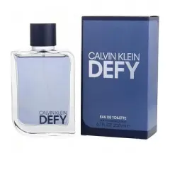 Calvin Klein Defy By Calvin Klein Men Mandarin Orange, Black Pepper, Saffiano Leather, Suede, Vetiver Edt Spray 6.7 Oz