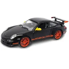 Porsche 911 997 GT3 RS Black 1/43 Diecast Model Car by Road Signature