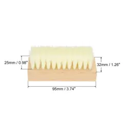 Unique Bargains Canvas Sneakers Handheld Shoes Cleaning Scrub Brush White 1 Pc