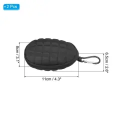 Unique Bargains Waterproof Wear-Resistant Billiard Accessories Storage Bag 2 Pcs
