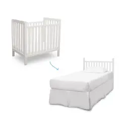 Delta Children Classic Mini Crib Convertible to Twin Bed
