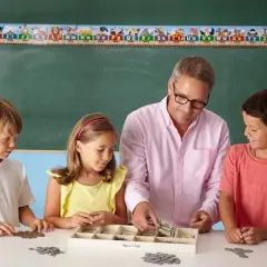 Melissa & Doug Play Money Set - Educational Toy With Paper Bills and Plastic Coins (50 of each denomination) and Wooden Cash Drawer for Storage