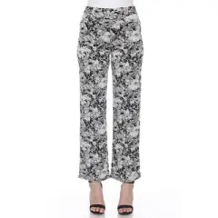 Women's Floral Paisley Wide Leg Palazzo Pants - White Mark
