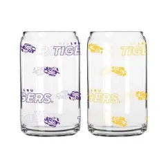 NCAA LSU Tigers 2pk Glass Can - 16oz