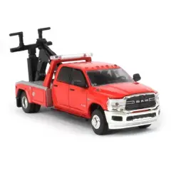 Greenlight Collectibles 1/64 Flame Red 2022 Ram 3500 Wrecker Tow Truck Dually Drivers 11 46110-F