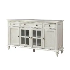 Nikolaj 58'' Wide 3 Drawer Traditional Sideboard with Solid Wood Legs| KARAT HOME