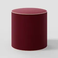 Contrast Welt Drum Ottoman in Velvet - Threshold&trade;