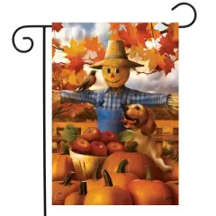 Briarwood Lane Fall Garden Flag 12x18 For Outdoor Autumn Scarecrow Harvest For Fall Garden Flag Flags For Outside