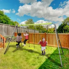 Dexmalle Lime green interesting swingset with plastic safe swing set