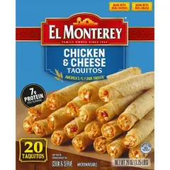El Monterey Frozen Chicken and Cheese Taquitos - 20oz/20ct