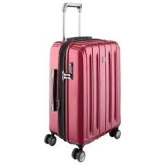 DELSEY Paris Titanium Expandable Hardside Carry On Spinner Suitcase - Red