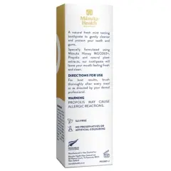Manuka Health Manuka Honey Fluoride Free Toothpaste with Propolis, 2.64 oz (75 g)