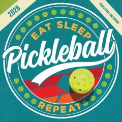 TF Publishing 13.5"x14.5" 2026 Pickleball is Life Wall Calendar