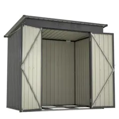 NicBex 6x4 FT Outdoor Storage Shed,Metal Outdoor Shed  with Hinged Door and Padlock,Storage Sheds for Garden