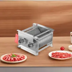 VEVOR Meat Cutter Machine Blade, 7 mm Blade for Commercial Meat Cutter, One Set Blade for SJY-DQ90 Meat Cutting Machine, Stainless Steel, Silver