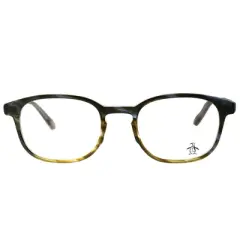 Original Penguin The Stewart LT Unisex Rectangle Eyeglasses Liquid Tortoise 49mm
