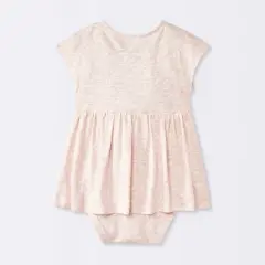 Baby Girls' Floral Modal Jersey Romper - Cloud Island&trade; Pink