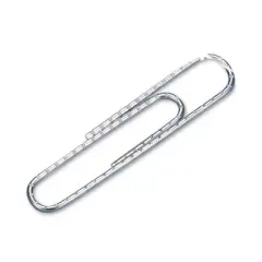 ACCO Paper Clips, #1, Nonskid, Silver, 100 Clips/Box, 10 Boxes/Pack