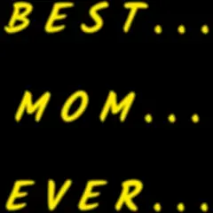 Women's Design By Humans Best Mom Ever Text By swaise Racerback Tank Top