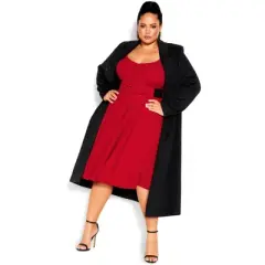 Women's Plus Size Super Sweet Elbow Sleeve Dress - Cherry | CITY CHIC