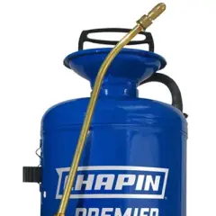 Chapin Premier Pro 2-Gallon Tri-Poxy Steel Tank Handheld Liquid Sprayer for Lawn & Garden w/ Lock-On, Adjustable Nozzle, & 5" Wide Mouth Opening