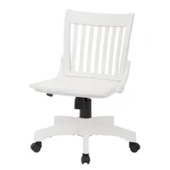 Deluxe Armless Wood Bankers Chair White - OSP Home Furnishings