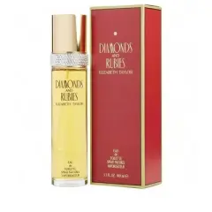 Diamonds & Rubies By Elizabeth Taylor Women Lily, Red Rose, Almond Wood, Peach, Lilac Edt Spray 3.3 Oz