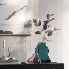 Small Pink Curved Glass Vase - Threshold&trade;