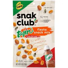 Snak Club Snack Mix Tajin Chili and Lime Fiesta - Case of 6 - 4 oz
