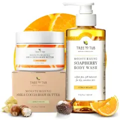 Tree To Tub Vitamin C Body Wash & Shea Butter Body Butter Set