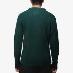 X RAY Men's Crewneck Mixed Texture Sweater