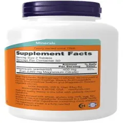 Magnesium Citrate 200mg by Now Foods  -  100 Tablet