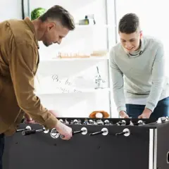 VEVOR Foosball Table, 55 inch Standard Size Foosball Table, Indoor Full Size Foosball Table for Home, Family, Includes 4 Balls and 4 Cup Holders