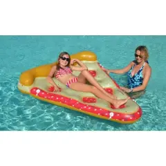 Swimline 72" Inflatable Cherry Pie Slice 1-Person Novelty Float Raft - Brown/Red