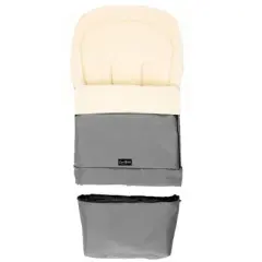 Cover Baby 0-3 Years Scandinavian Organic Wool Adjustable Footmuff in Gray