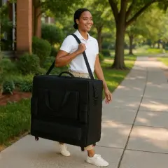 Royal Massage Deluxe Black Universal Massage Table Carry Case w/Wheels