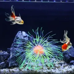 Unique Bargains Silicone Simulation Coral Fireworks Flower Fish Tank Aquarium Decoration 1.18"x16.54" 1 Pc