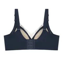 Agnes Orinda Women's Plus Size Full Coverage Soft Cup Back Close Lace Wirefree Bralettes