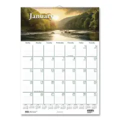 House of Doolittle Earthscapes Recycled Monthly Wall Calendar 12-Month January 2026 to December 2026 Scenic Beauty Photography White Sheets 12 x 16.5