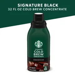 Starbucks Cold Brew Coffee &mdash; Signature Black &mdash; Multi-Serve Concentrate &mdash; 1 bottle (32 fl oz.)