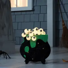 13" Witch Cauldron with Eye Balls Halloween Novelty Sculpture Light - Hyde & EEK! Boutique&trade;